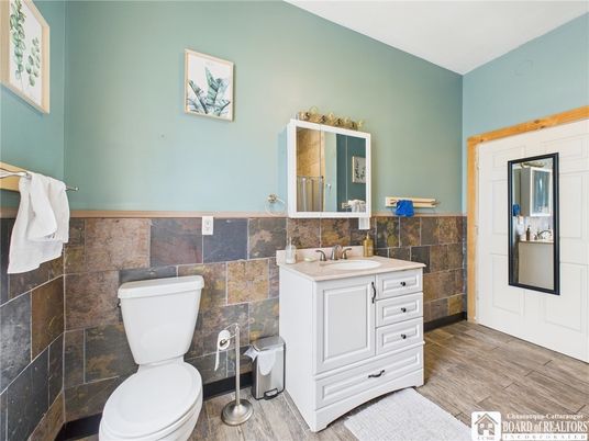 Bathroom, Interior, Wood Texture Flooring
