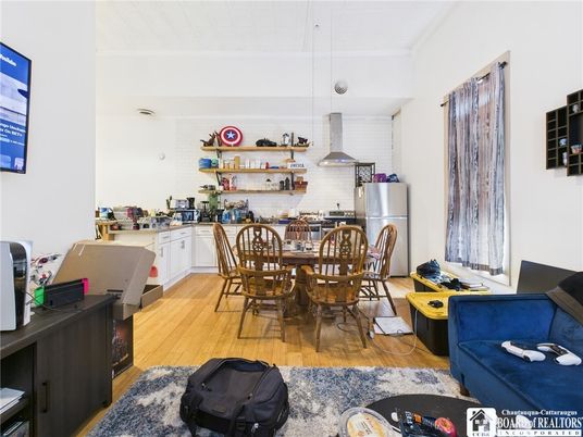 Dining room, Interior, Kitchen, Pendant Lights, Wood Texture Flooring