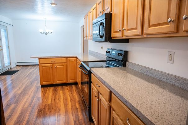 Chandelier, Interior, Kitchen, Wood Texture Flooring