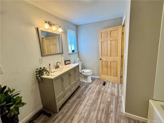 Bathroom, Interior, Wood Texture Flooring