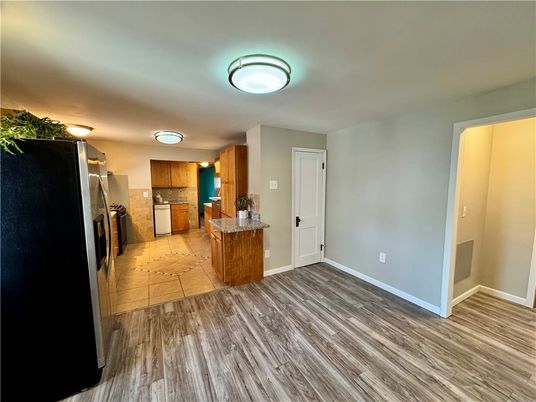 Interior, Kitchen, Wood Texture Flooring