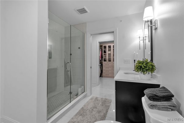 Bathroom, Glass Shower, Interior