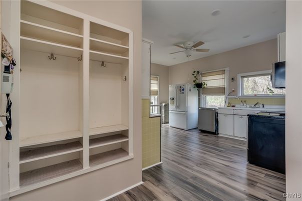 Interior, Kitchen, Wood Texture Flooring
