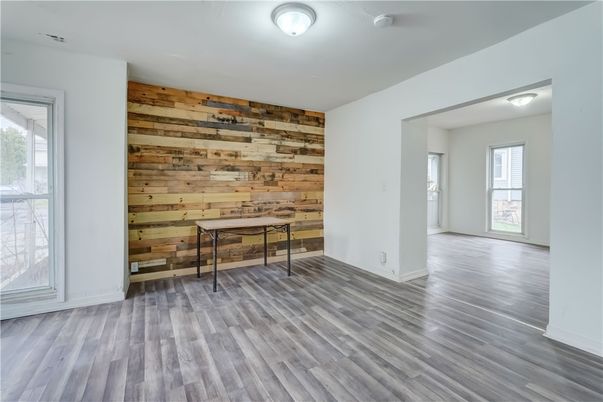 Empty room, Interior, Wood Texture Flooring, Wooden Walls