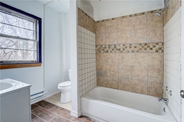 Bathroom, Interior, Wood Texture Flooring
