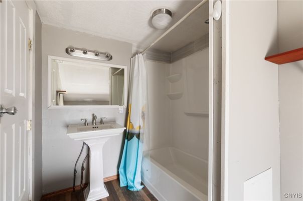 Bathroom, Interior, Wood Texture Flooring