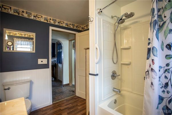 Bathroom, Interior, Wood Texture Flooring