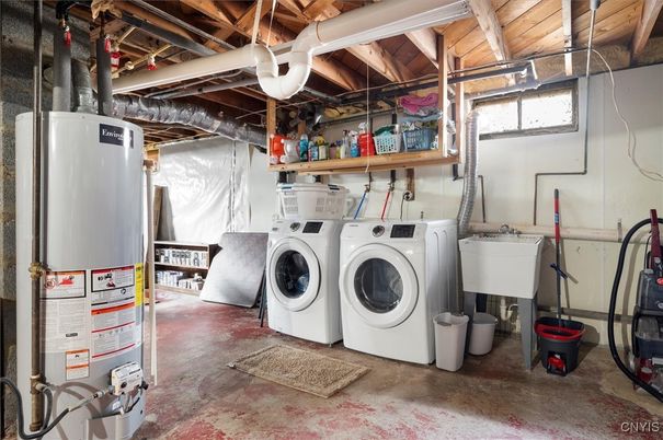 Interior, Washer, Wooden Beams, Wooden Ceilings