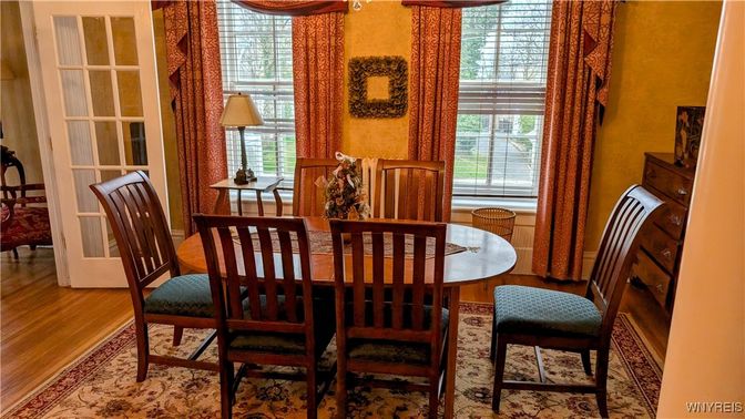 Dining room, Interior, Wood Texture Flooring
