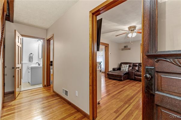 Interior, Washer, Wood Texture Flooring