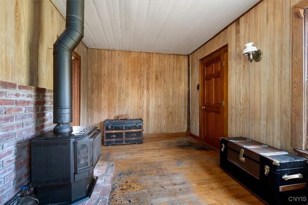 Fireplace, Interior, Wood Texture Flooring, Wooden Walls