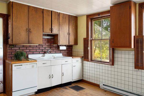 Interior, Kitchen, Wood Texture Flooring