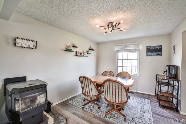 Dining room, Interior, Wood Texture Flooring