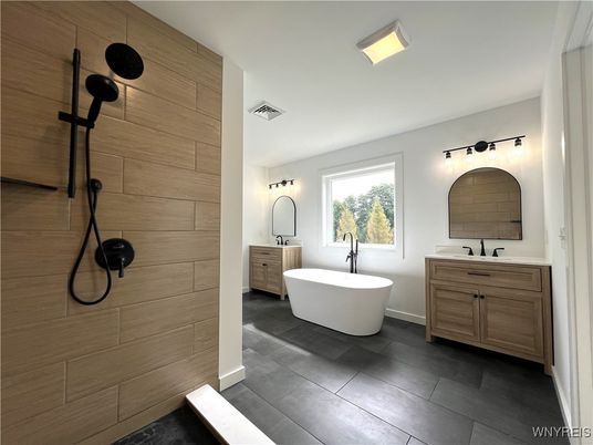 Bathroom, Dual Sink Vanities, Free Standing Baths, Interior