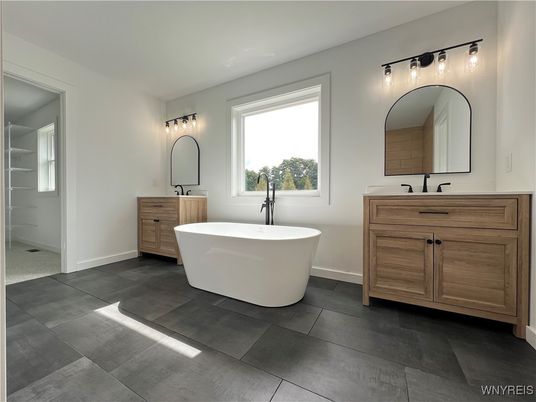 Bathroom, Dual Sink Vanities, Free Standing Baths, Interior