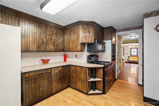 Interior, Kitchen, Wood Texture Flooring