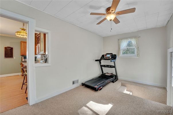 Fitness Equipment, Interior, Wood Texture Flooring