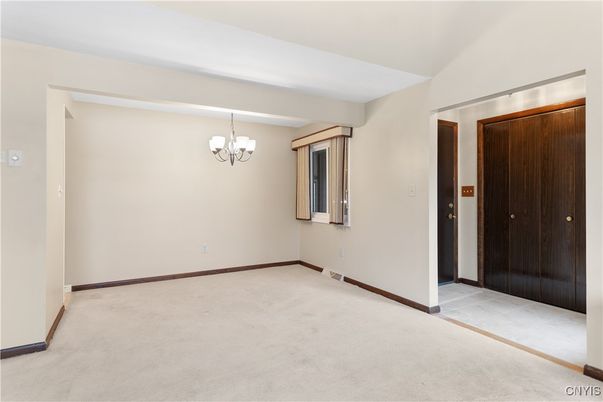 Chandelier, Empty room, Interior