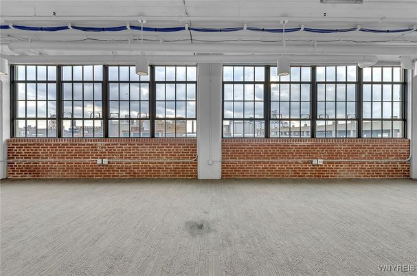 Empty room, Interior, Pendant Lights, Stone Walls