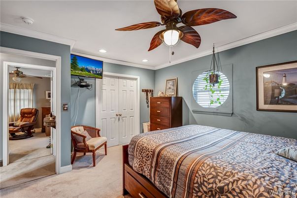 Bedroom, Interior, Recessed Lighting