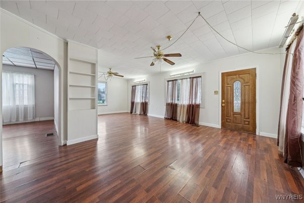 Empty room, Interior, Wood Texture Flooring
