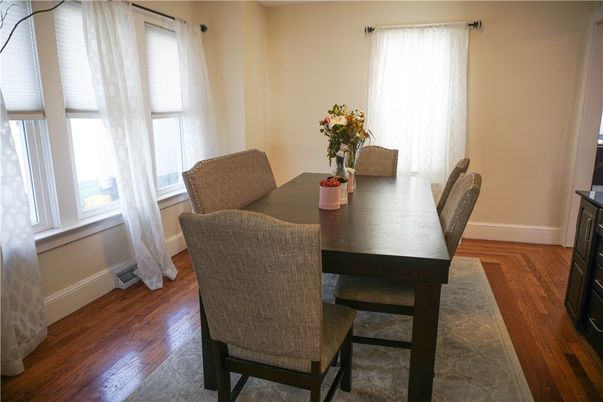 Dining room, Interior, Wood Texture Flooring