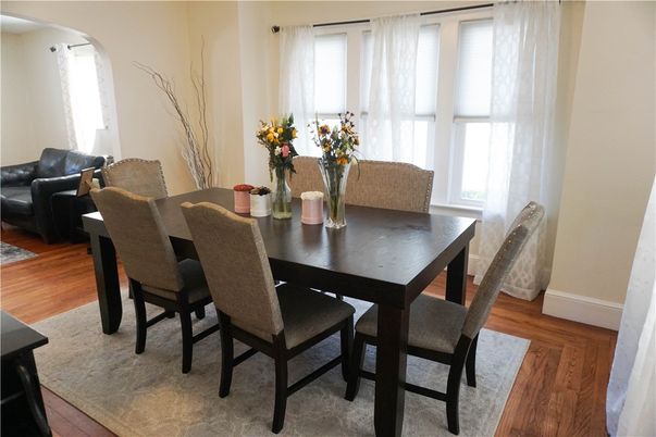 Dining room, Interior, Wood Texture Flooring