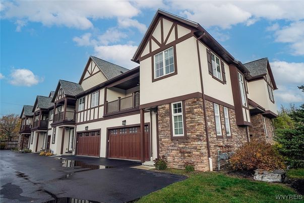 Attached, Exterior, Facade, Brick Facade, Tudor Revival