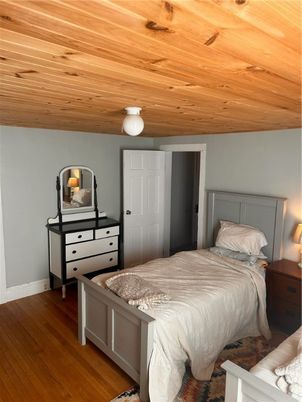 Bedroom, Interior, Wooden Ceilings, Wood Texture Flooring