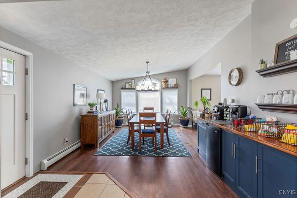 Chandelier, Dining room, Interior, Kitchen, Pendant Lights, Wood Texture Flooring