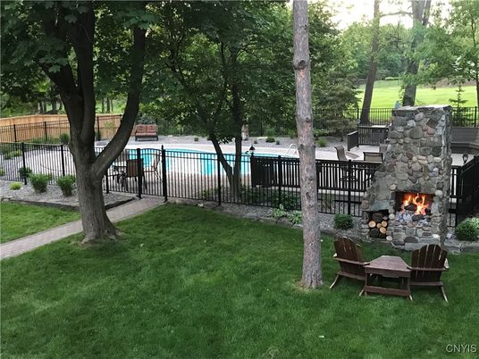 Exterior, Fireplace, Pool