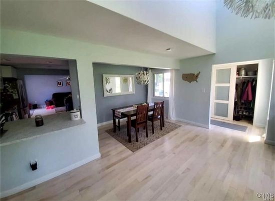 Dining room, Interior, Wood Texture Flooring