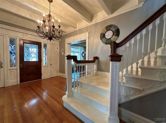Chandelier, Interior, Wood Texture Flooring