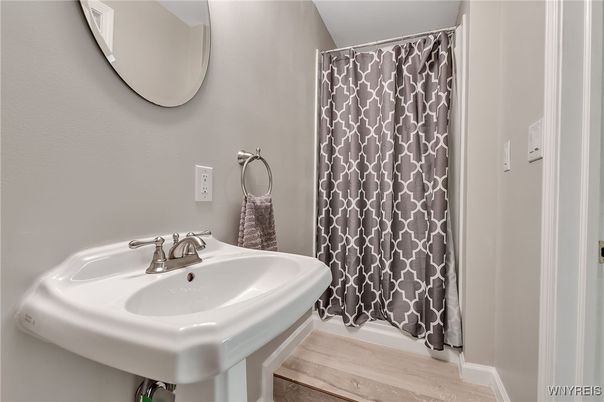 Bathroom, Interior, Wood Texture Flooring
