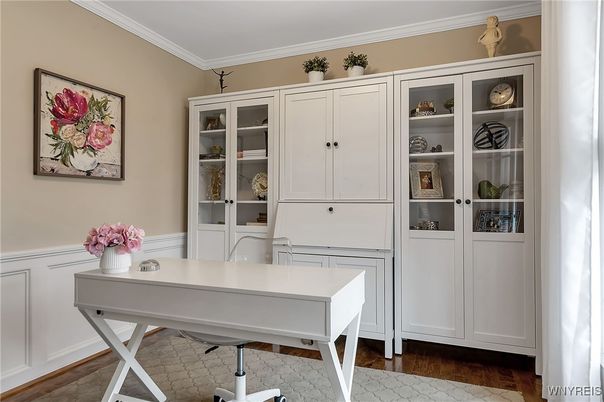 Home Office, Interior, Wood Texture Flooring