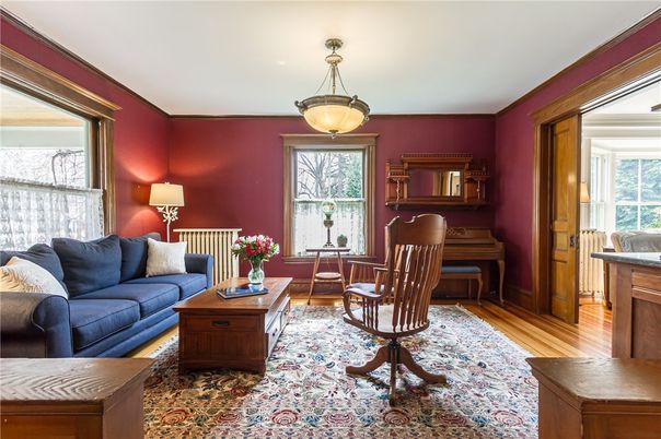 Interior, Living room, Pendant Lights, Piano, Wood Texture Flooring