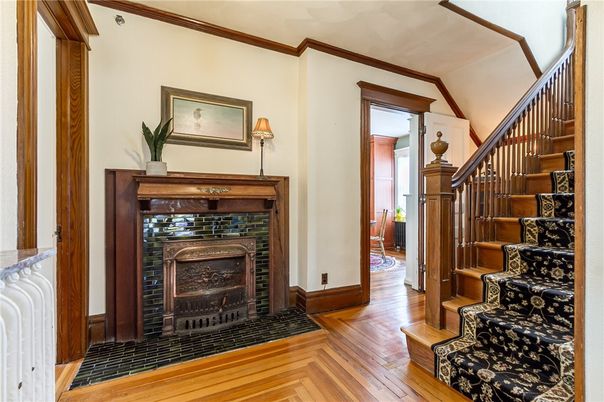 Fireplace, Interior, Wood Texture Flooring