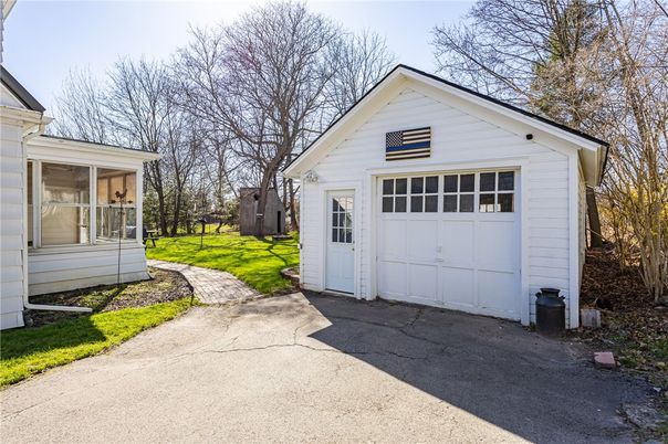 Backyard, Detached Garage, Exterior