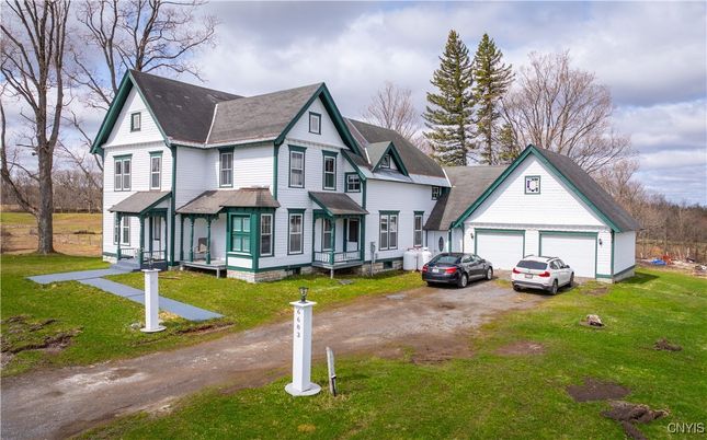 Attached, Backyard, Exterior, Facade, Farmhouse