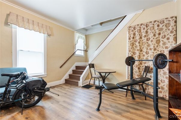 Fitness Equipment, Interior, Wood Texture Flooring