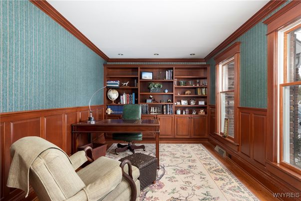 Home Office, Interior, Wood Texture Flooring