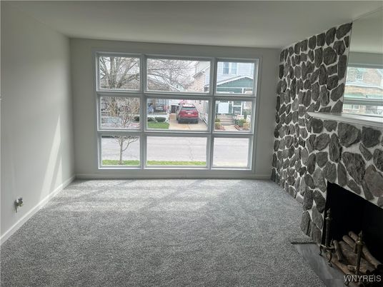 Empty room, Fireplace, Interior, Stone Walls