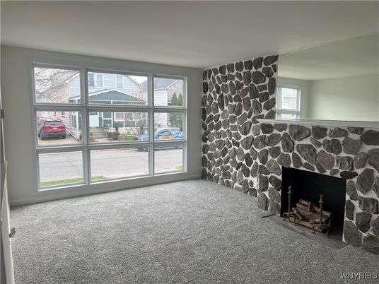 Empty room, Fireplace, Interior, Stone Walls