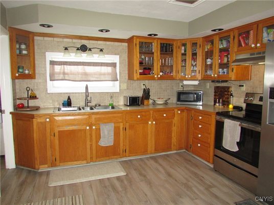 Interior, Kitchen, Wood Texture Flooring