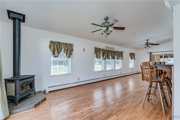 Empty room, Fireplace, Interior, Wood Texture Flooring