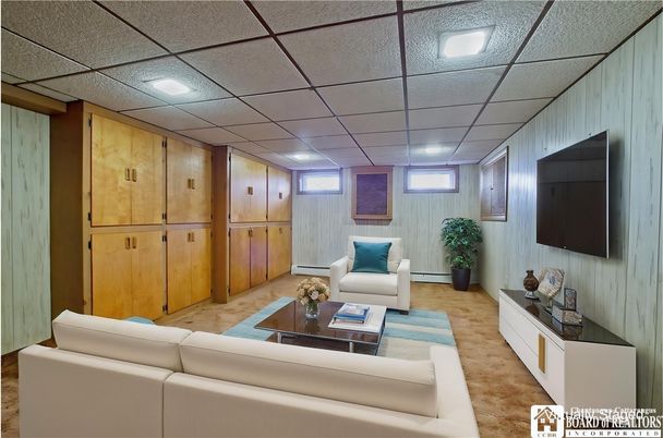 Interior, Living room, Recessed Lighting
