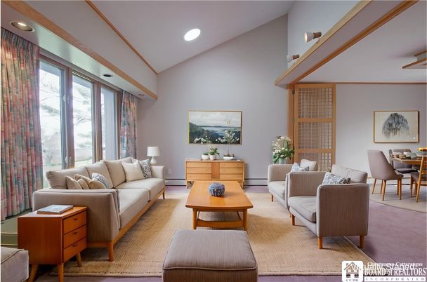 Dining room, Interior, Living room, Recessed Lighting