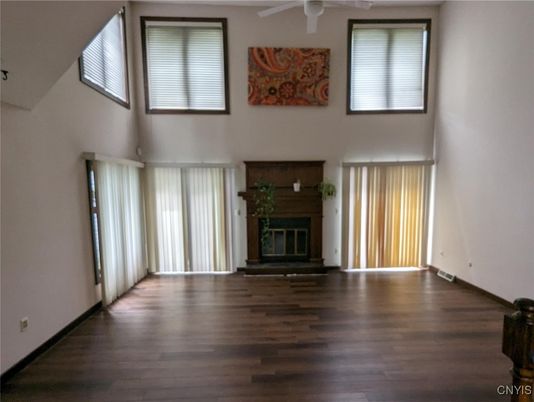 Fireplace, Interior, Wood Texture Flooring