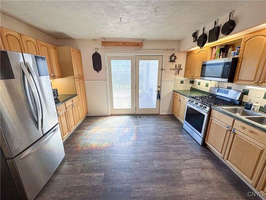 Interior, Kitchen, Wood Texture Flooring