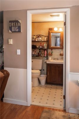 Bathroom, Interior, Wood Texture Flooring